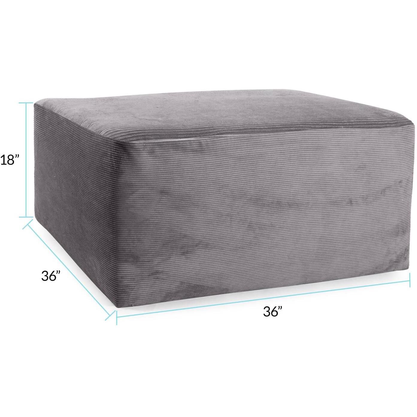 Pana Universal 18 inch Charcoal Ottoman